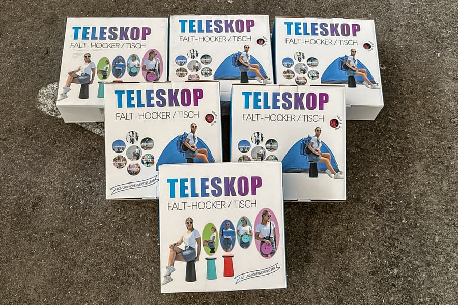 6 Teleskophocker